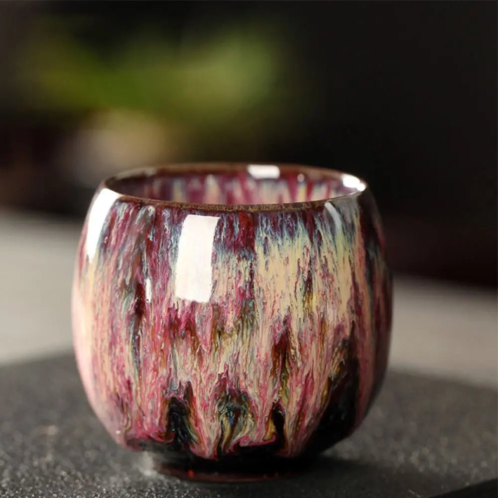 Japanese-Style Kiln-Fired Ceramic Cup