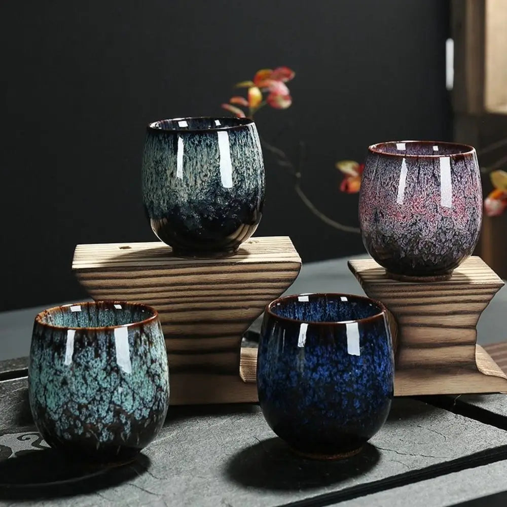 Japanese-Style Kiln-Fired Ceramic Cup