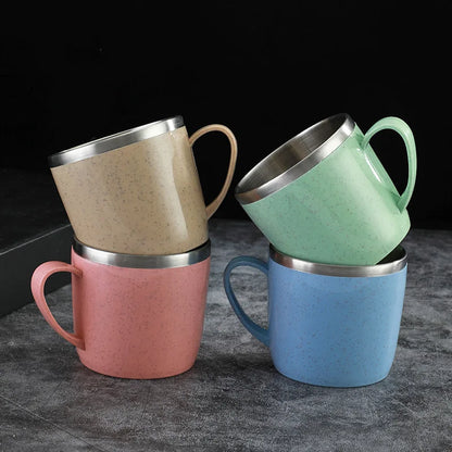 Double Layer Stainless Steel Drinking Mug