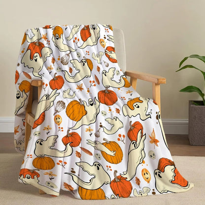 Cozy Halloween Throw Blanket