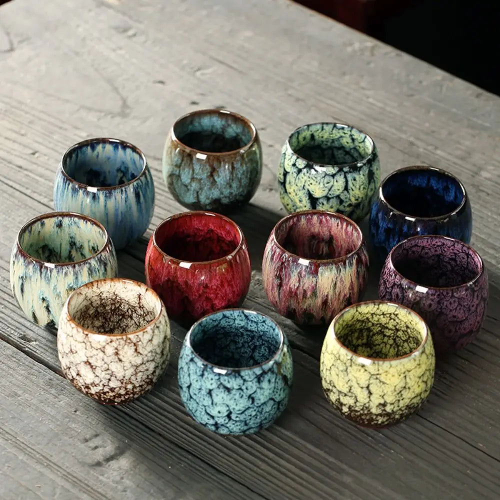 Japanese-Style Kiln-Fired Ceramic Cup