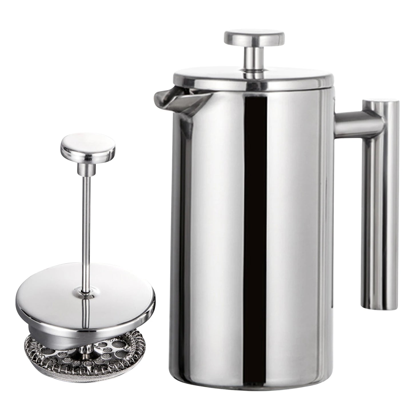 Stainless Steel Double-Wall French Press Coffee Maker