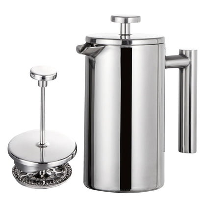 Stainless Steel Double-Wall French Press Coffee Maker