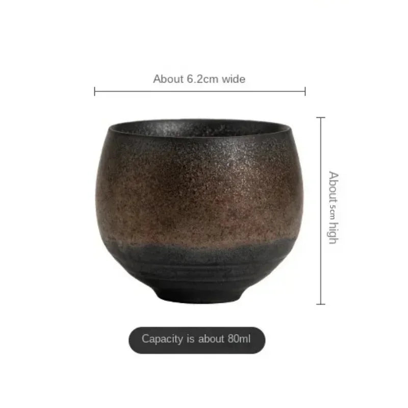 Japanese Style Handmade Stoneware Tea Cup