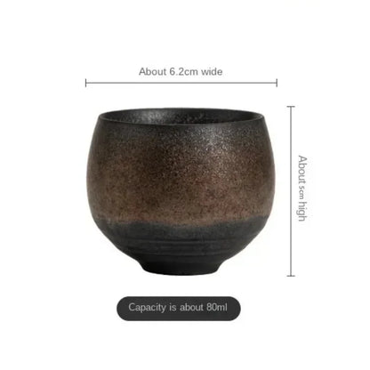Japanese Style Handmade Stoneware Tea Cup