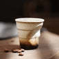Retro Pleated Ceramic Espresso Cup