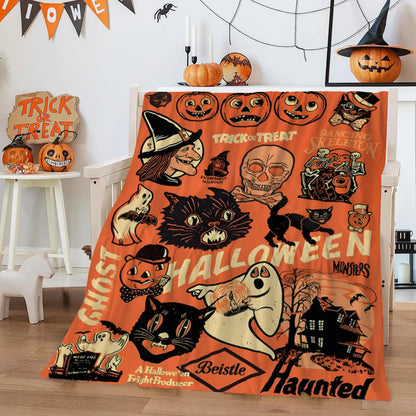 Retro Halloween Blanket