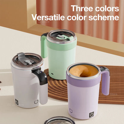 Magnetic Stirring Mug - Rechargeable Mixer Tumbler