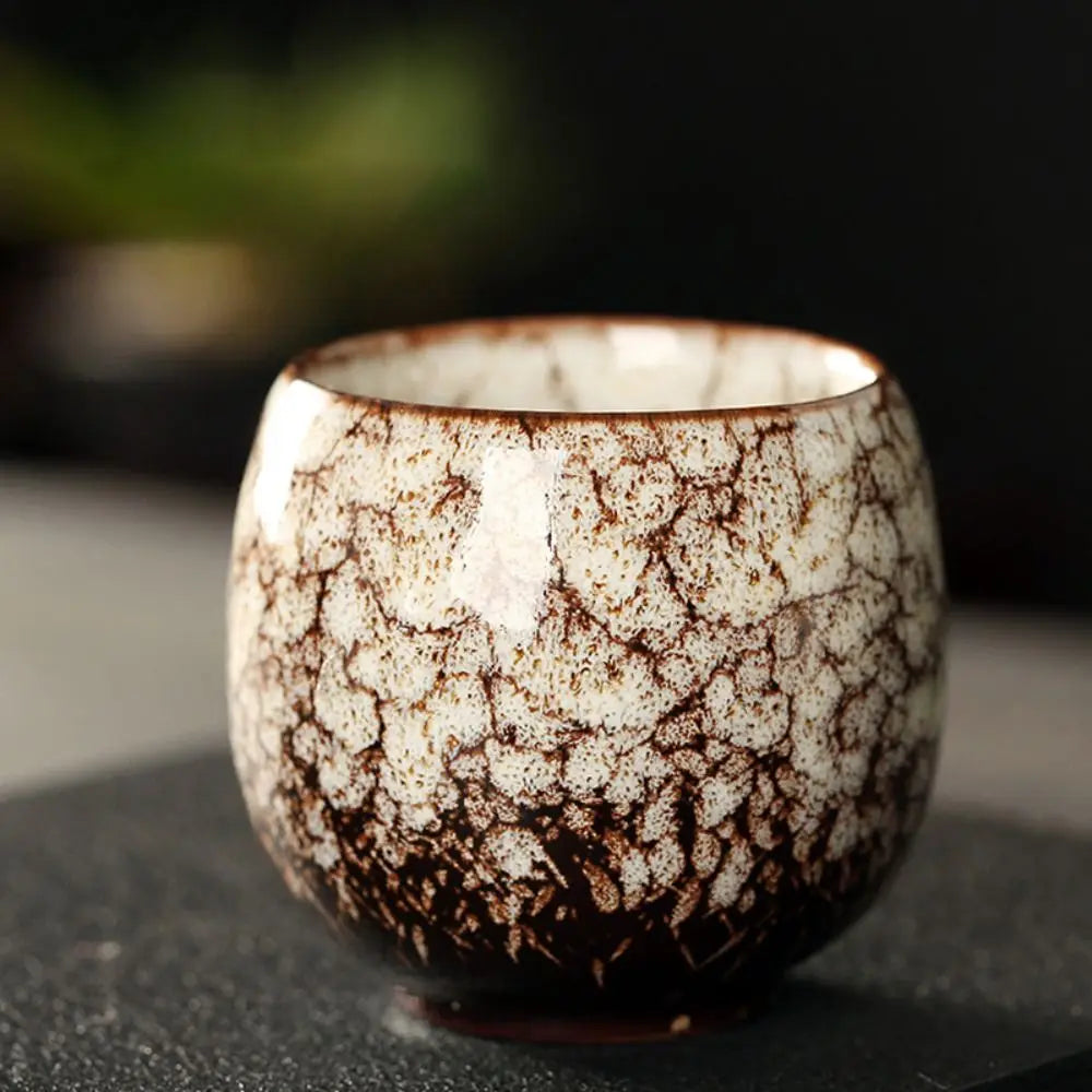 Japanese-Style Kiln-Fired Ceramic Cup