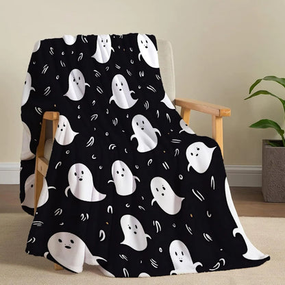 Cozy Halloween Throw Blanket