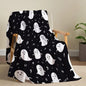 Cozy Halloween Throw Blanket