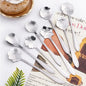 8-Piece Stainless Steel Flower Teaspoon Set