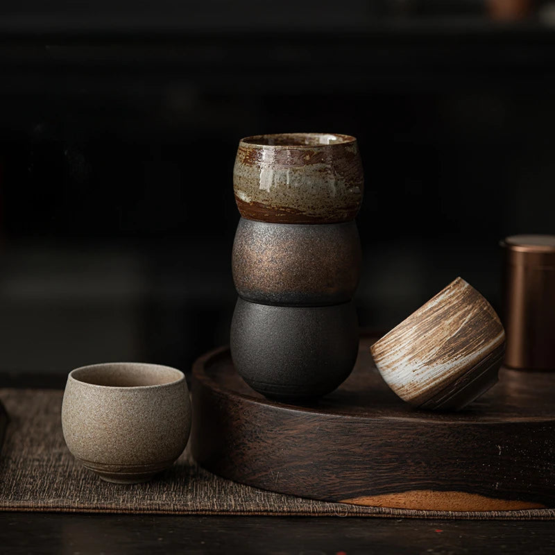 Japanese Style Handmade Stoneware Tea Cup