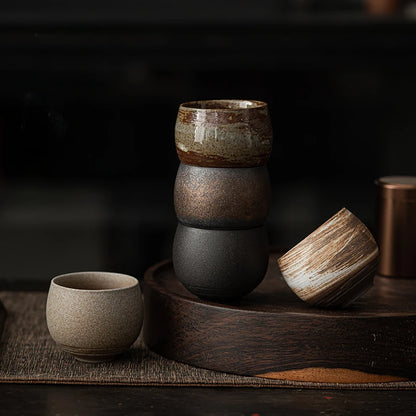 Japanese Style Handmade Stoneware Tea Cup