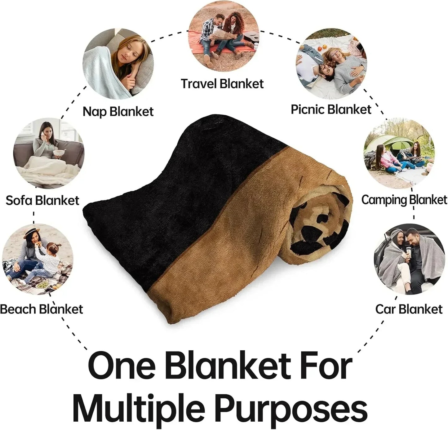 Cozy Halloween Throw Blanket