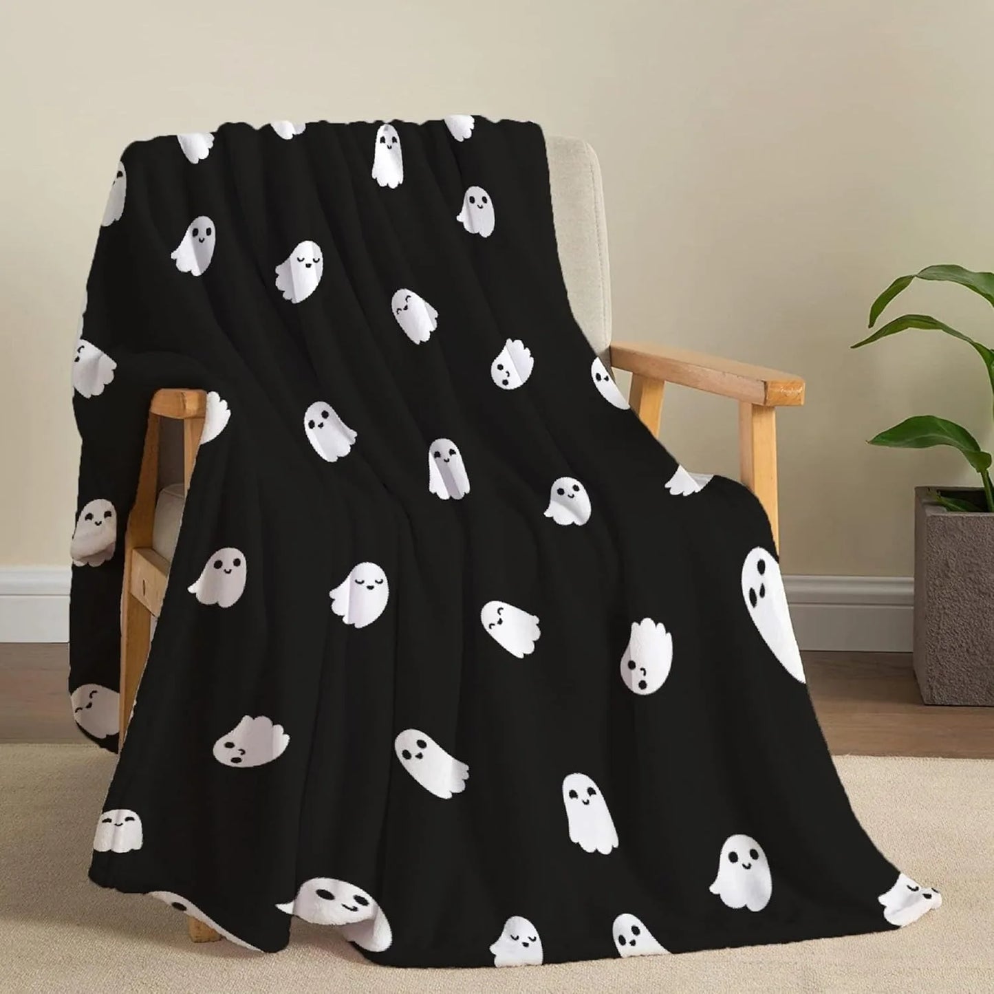 Cozy Halloween Throw Blanket