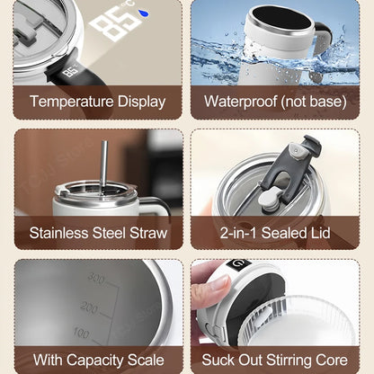 Magnetic Stirring Mug - Rechargeable Mixer Tumbler