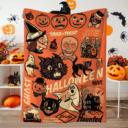 Retro Halloween Blanket