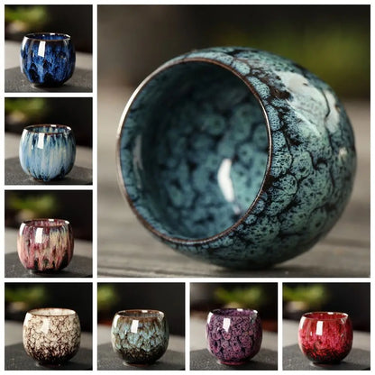 Japanese-Style Kiln-Fired Ceramic Cup